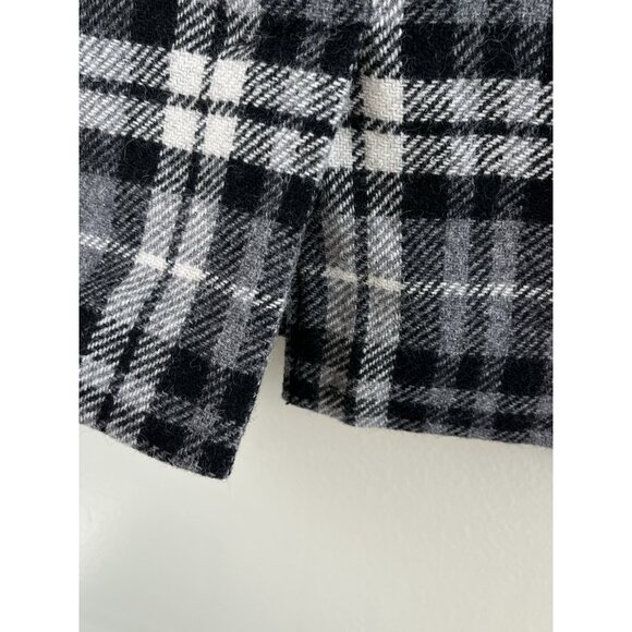 LL Bean Wool Plaid Skirt 4 Petite Favorite Fit Knee Length Preppy Dark Academia - Picture 3 of 10